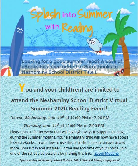 2020 Summer Reading Event 